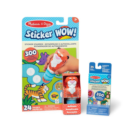 Melissa & Doug Sticker WOW Tiger Bundle: 24-Page A