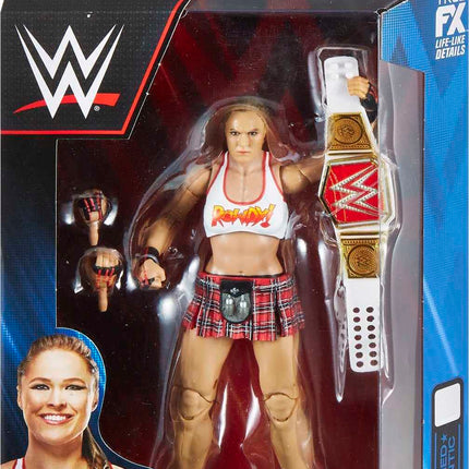 Mattel WWE Elite Collection Top Picks - Set de figura de acción y accesorios, Ronda Rousey de 15 cm coleccionable con articulaciones y piezas intercambiables