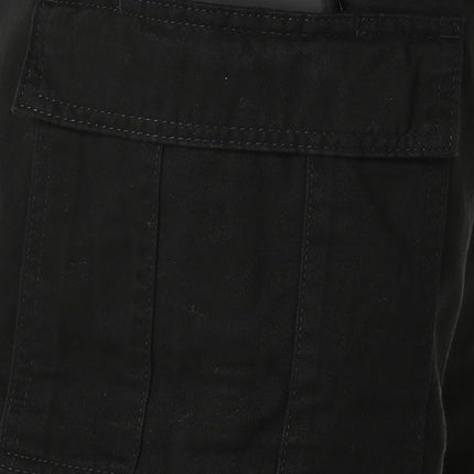 Wrangler Authentics Men's Twill Relaxed Fit Cargo Pant, Black Twill, 34W x 30L