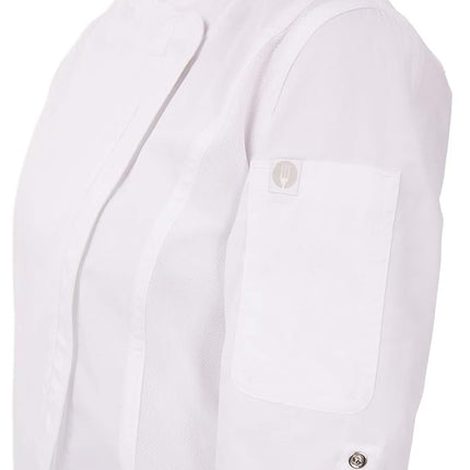 Chef Works Women's Hartford Chef Coat Jacket, White, Large