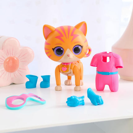 SuperKitties Chat-tastique Ginny transformable, jouets pour enfants dès 3 ans, cadeaux