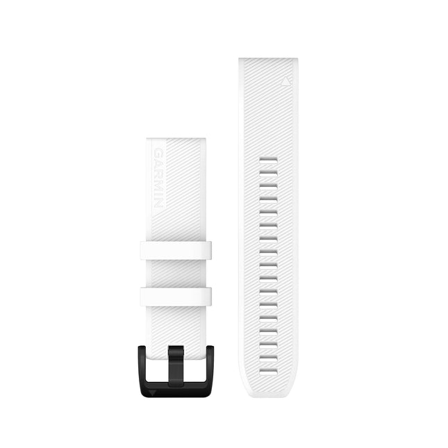 Garmin QuickFit 22 Watch Strap, White with Black S