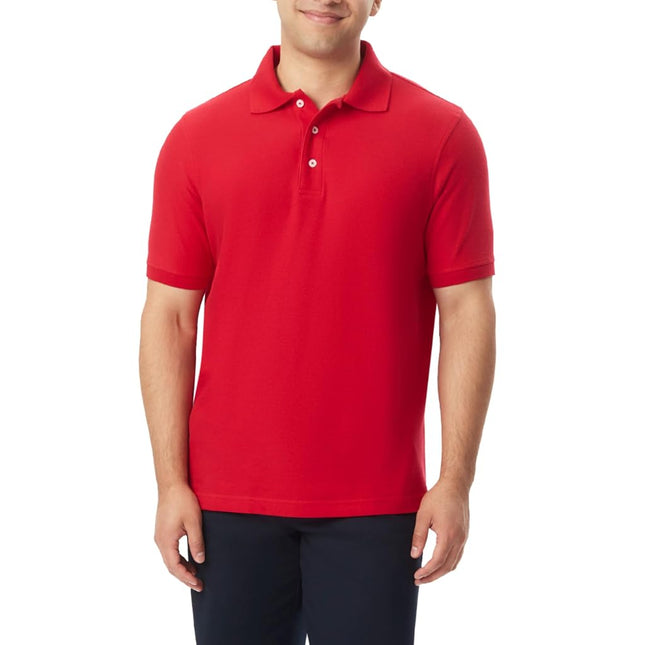 French Toast Husky Boys' Short Sleeve Pique Polo, 