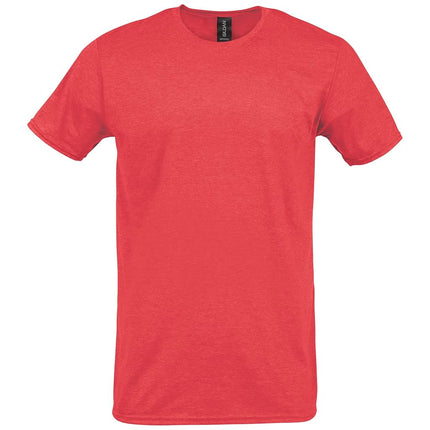Gildan Unisex's Softstyle Cotton T-Shirt, Style G64000, Multipack, Heather Red (2-Pack), XXL (Pack of 2)