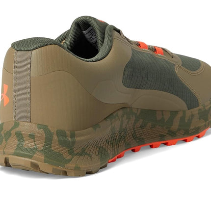 Under Armour Men's Charged Bandit Trail 3 Sneaker, (390) Marine Od Green/Bayou/Ares Red, 7