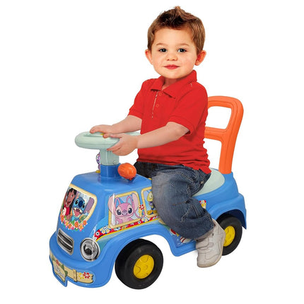 Kiddieland: My First Ride-On: Stitch - Disney Lights & Sounds Foot-to-Floor Vehicle, Interactive Dashboard, Storage Seat, Kids & Toddlers Ages 12-36mo
