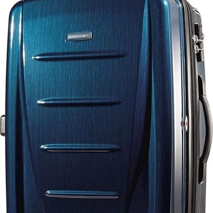 Samsonite Winfield 2 Hardside Luggage with Spinner Wheels, Deep Blue, Checked-Large 28-Inch