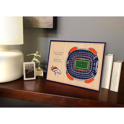 YouTheFan NFL Denver Broncos 3D StadiumViews Desktop Display - Mile High Stadium