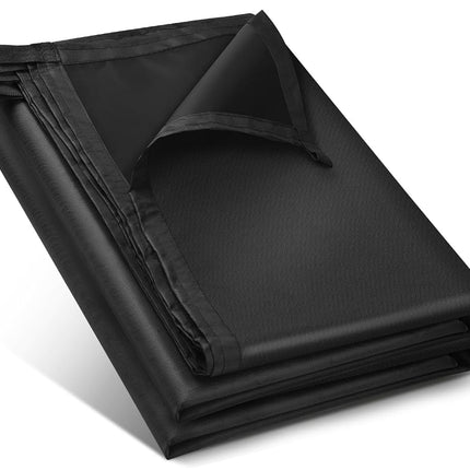 Black Waterproof Tarp Cover for Outdoor: Multi-Pur