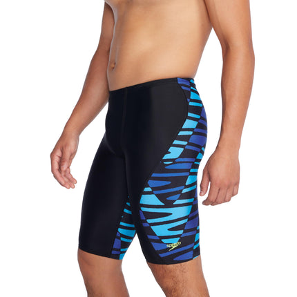 Speedo Men's Disco Boom Splice Jammer Swimsuit Team Royal Blue
