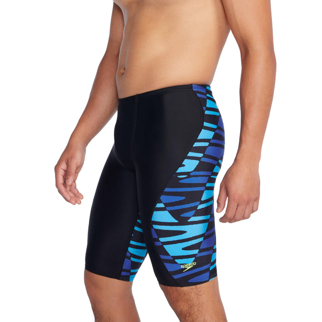 Speedo Men's Disco Boom Splice Jammer Swimsuit Team Royal Blue