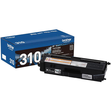Cartucho de tóner negro láser a color Brother original TN310BK