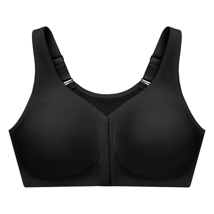 Glamorise MagicLift Front-Closure Posture Back Wirefree Bra 1265 (Women's & Women's Plus) Black