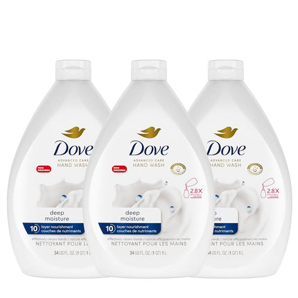Dove Advanced Care Hand Wash Deep Moisture Pack of