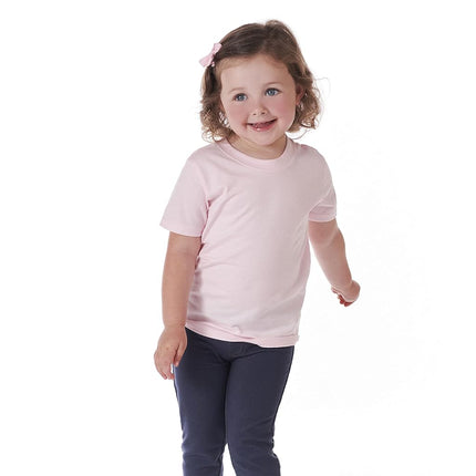 Gerber Baby Toddler 5-Pack Solid Short Sleeve T-Shirts Jersey 160 GSM, Light Pink, 5T