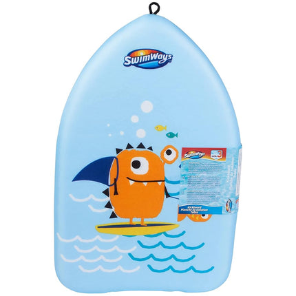 SwimWays Value Pack, Fish Face Guppy Goggles ,Soft Swimmies, and Sea Monster Kick Trainer, Learn to Swim Kickboard