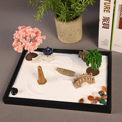 Yoquare 10" x 7" Mini Zen Garden Kit