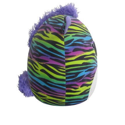 Squishmallows Cebra de rayas de neón de 35 cm con crin arcoíris – Añade a Safiyah a tu escuadrón, peluche ultrasuave de animal de peluche grande, peluche oficial de Kellytoy
