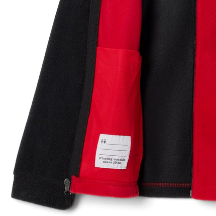 Columbia Steens Toddler Boys Mt II Fleece, Mountain Red/Black, 4T