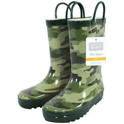 Botte de pluie unisexe Hudson Baby pour enfant, camouflage, 2 ans