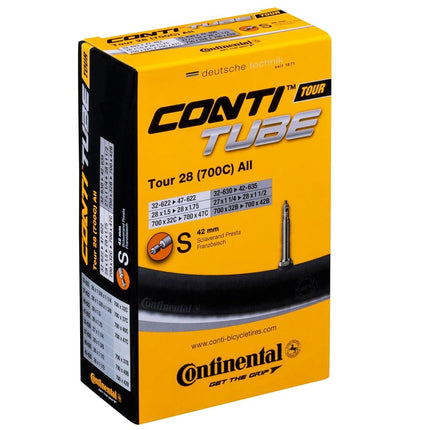 Chambre à air Continental Tour 28 700x32-47 Valve Presta 42mm - Lot de 4