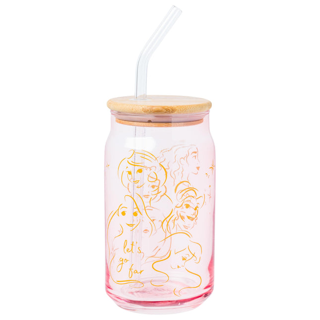 Silver Buffalo Disney Princess Glass Tumbler with 