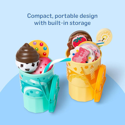 Melissa & Doug Play to Go 2-Pack: Cake and Cookies and Ice Cream, Play Food Travel Toys for Boys and Girls 3+