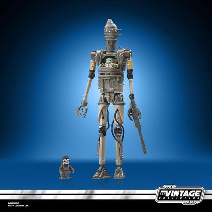 Star Wars The Vintage Collection IG-12, Grogu & Anzellan, Deluxe The Mandalorian 9.5-cm Action Figure Set