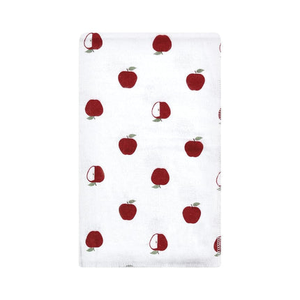 Hudson Baby Unisexo Bebé Algodón Franela Paños para Eructar, Huerto de Manzanas, Talla Única