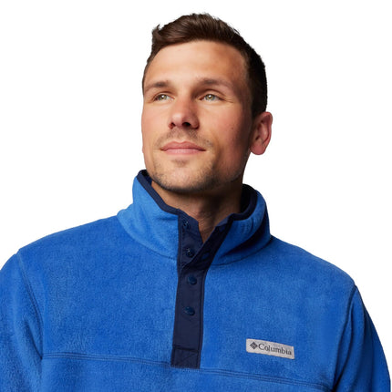 Columbia Men's Steens Mountain Half Snap 2, Fleece Pull Over, Mountain Blue/Collegiate Navy, S
