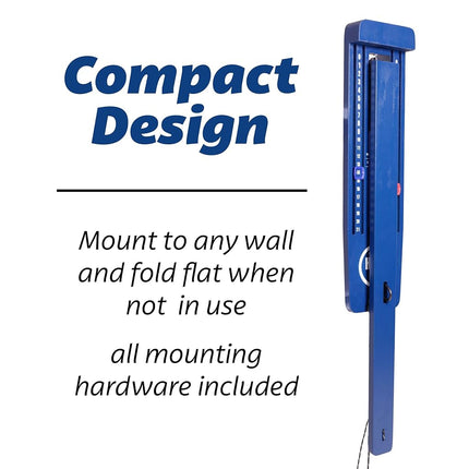 GoSports Hook 21 Wall Mount Ring Swing Game - Play Indoors or Outdoors with Foldable Arm