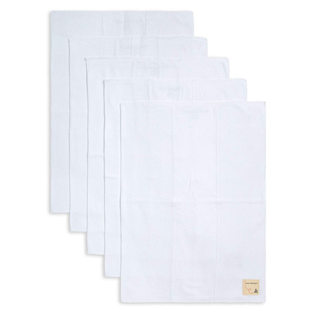 Burt's Bees Baby - Burp Cloths, 5-Pack Extra Absor