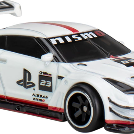 Hot Wheels Nissan GT-R NISMO GT3 - Fundición a presión escala 1:64 - Longitud 7 cm - HVJ34 - Serie Pop Culture