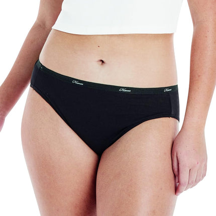 Hanes Women's Ultra Soft Cotton Bikini Panties, Multi-Packs Available, Assorted 6-pack, XXX-Large