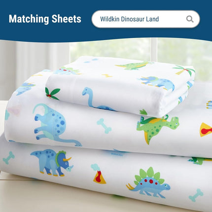 Couette en coton Wildkin pour tout-petit – Douce et légère, convient aux matelas de berceau standard – Monde des dinosaures