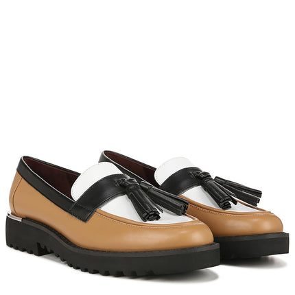 Franco Sarto Women's Urban Loafer, Brown Colorblock Multi, 8 Wide