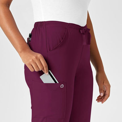 WonderWink 5255AWINEXL W123 Women's Drawstring Pant, Wine, Standard-XL Size