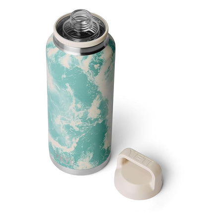 YETI Rambler 46 oz Bottle, Leakproof, Vacuum Insulated, Stainless Steel with Chug Cap, Sea View
