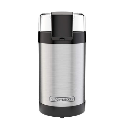 BLACK+DECKER CBG110S Coffee Grinder One Touch Push-Button Control, Stainless Steel