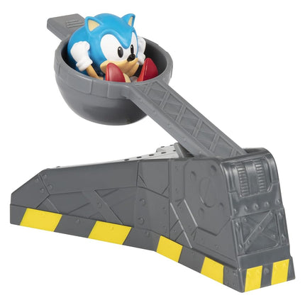 Sonic The Hedgehog Jakks Pacific Giant Eggman Robot Battle Set CS (Net),Red,grey and Yellow