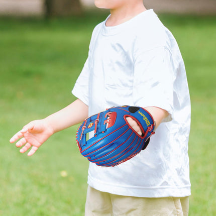 Wilson 2024 A200™ EZ Catch™ Royal 10” T-Ball Glove - Right Hand Throw, Royal/Red/Yellow