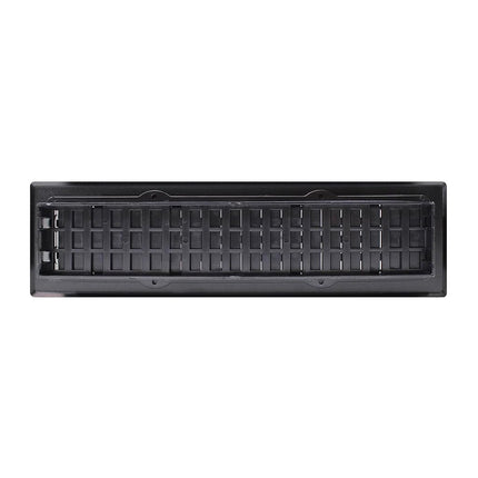 Decor Grates AJH212-BLK Oriental Floor Register, 2x12 Inches, Textured Black