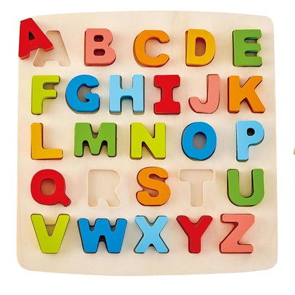 Hape Chunky Alphabet Puzzle, Wooden ABC Puzzle for