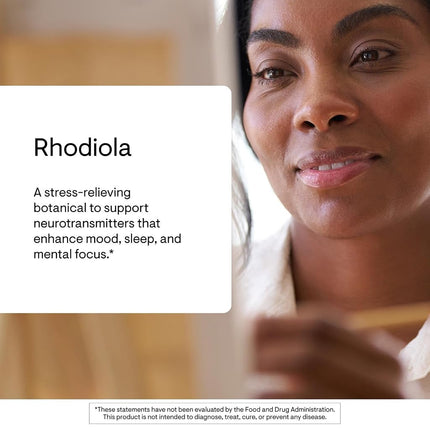 Thorne Research - Rhodiola - Vitamin Supplement for Stress Relief - Enhances Sleep & Mental Focus - 60 Capsules