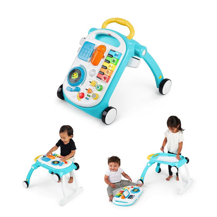 Baby Einstein, Musical Mix ‘N Roll 4-in-1 Activity Walker and Table, Educational Push Along Toy, 4 Languages, 100+ Melodies and Phrases, Ages 6 Months +