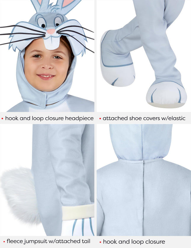 Looney Tunes: Disfraz de Bugs Bunny para niños de Rubies, unisex, talla mediana