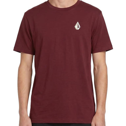 Volcom Men's Blaquedout Short Sleeve Tee T-Shirt, Port, S