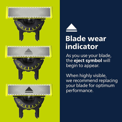 Philips Norelco OneBlade 360 Blades, Genuine Replacement Blades for OneBlade Electric Shaver and Trimmer, Durable Stainless Steel, 5 Pack, QP450/80