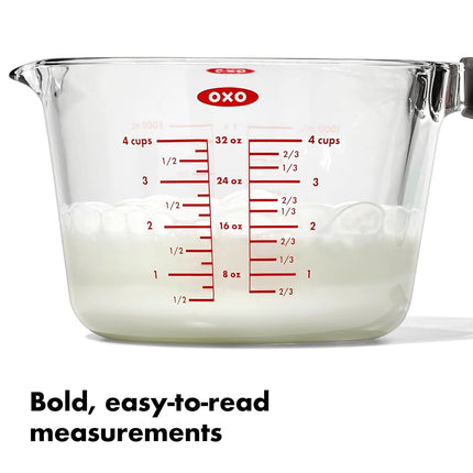 OXO Good Grips Glass Measuring Cup, 4 Cup / 1 Litre