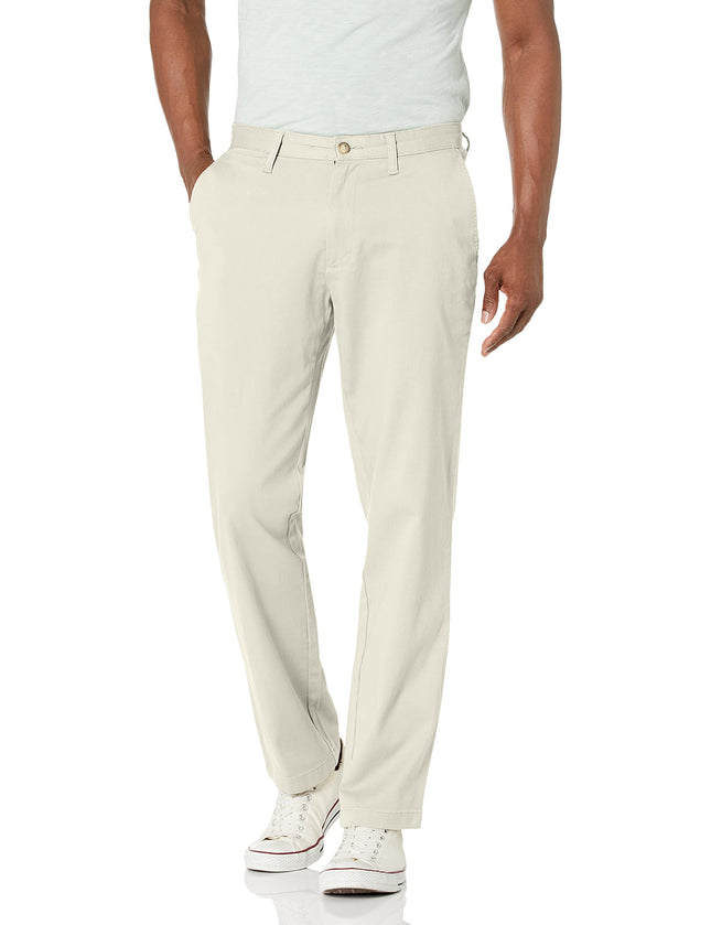 Nautica Men's Classic Fit Flat Front Stretch Solid